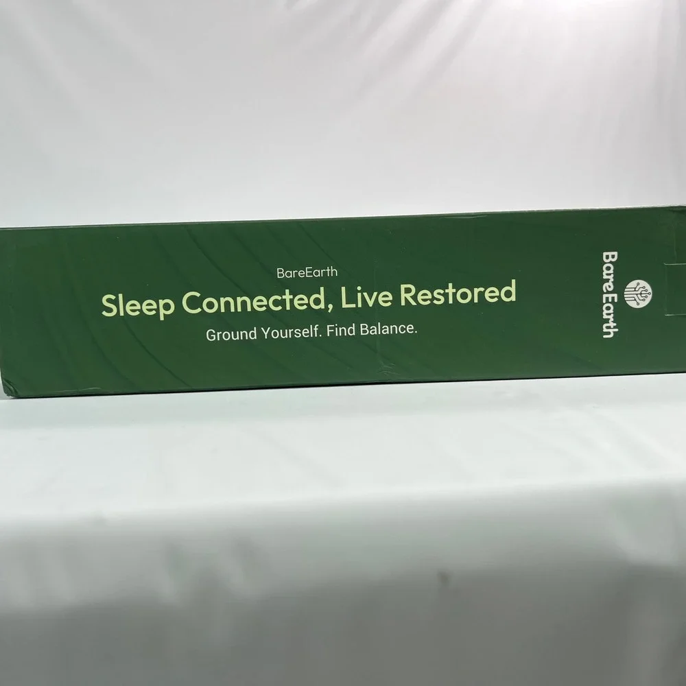 BareEarth Grounding Bed Sheet Kit Twin Organic Cotton Earthing System Green